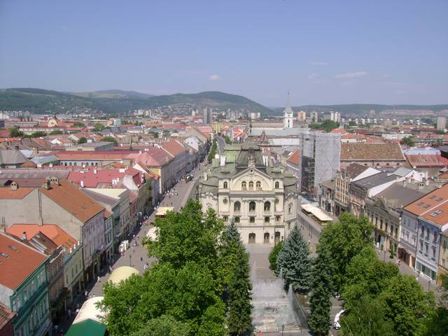 View of Main Street (Hlavná ulica) from St. Elisabeth Cathedral