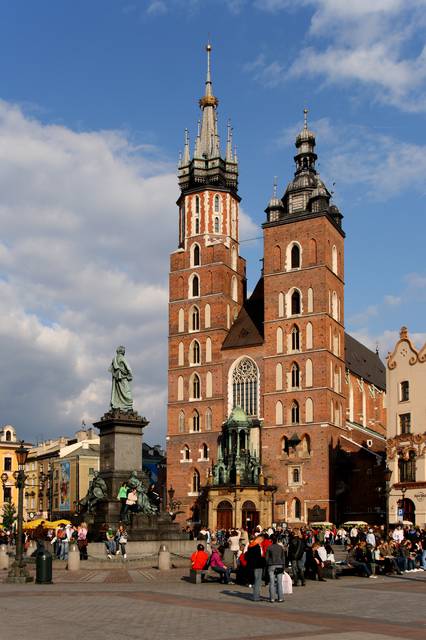 Church of St. Mary seen from the Main Market