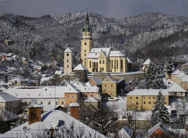 Kremnica during winter