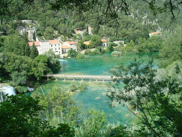 View towards the former hydroelectric power plant