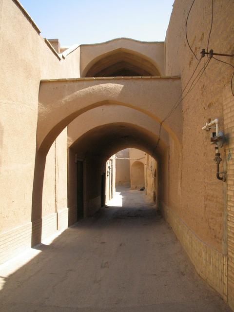 A traditional roofed alley, represents the old fabric of the city