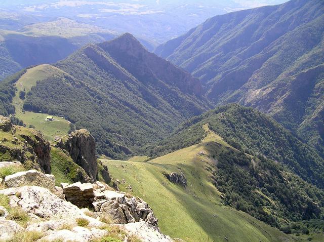 Mountain landscape in the Central Balkan National Park