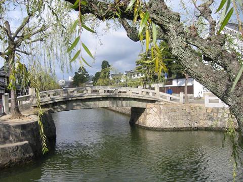 Canal and bridge in Kurashiki