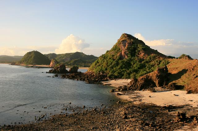 View from a hill near Pantai Seger