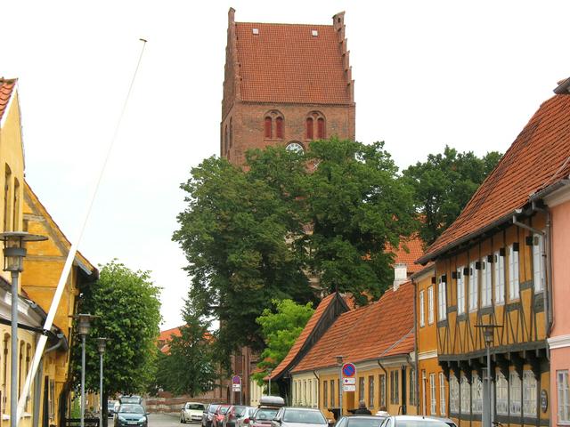 Kirkestræde street in the old city center
