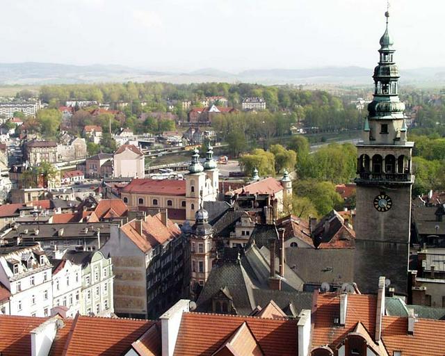 Kłodzko as seen from the fortress