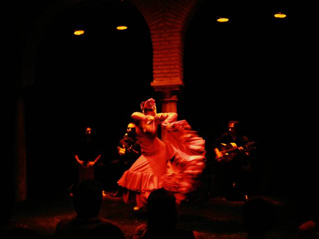 Flamenco performance at the Museo del Baile Flamenco