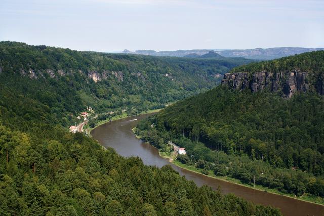 Elbe valley in Bohemian Switzerland.