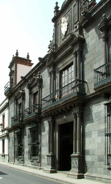 The Baroque and Neoclassical facade of the Casa Salazar