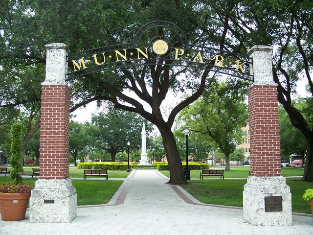 Munn Park in downtown.