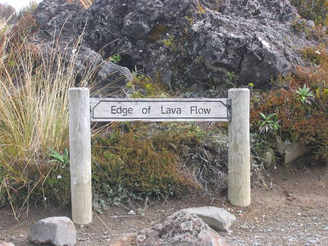 Lava line sign