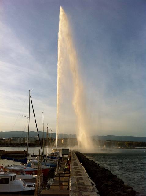 The Jet d'Eau in Leman Lake