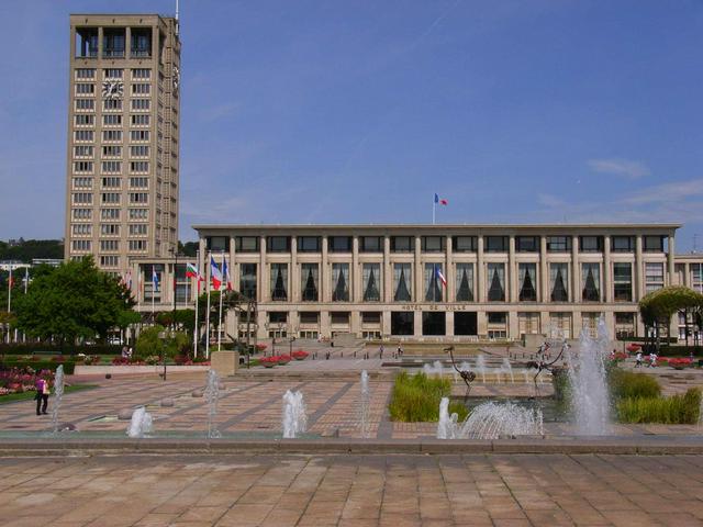 Hotel de Ville decorated to celebrate its inclusion on the UNESCO World Heritage List