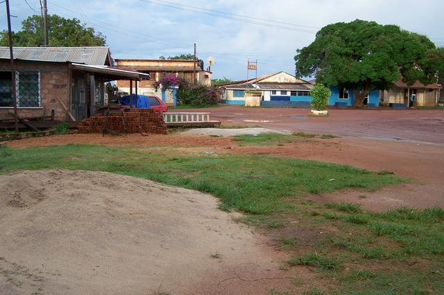 View of Lethem in the south of the country