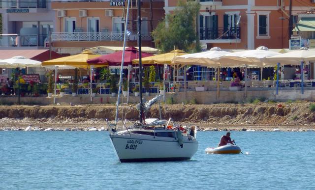 Limenaria Promenade with restaurants