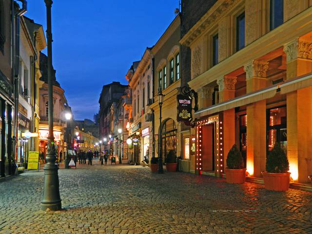 Lipscani Street, the heart of historic Bucharest