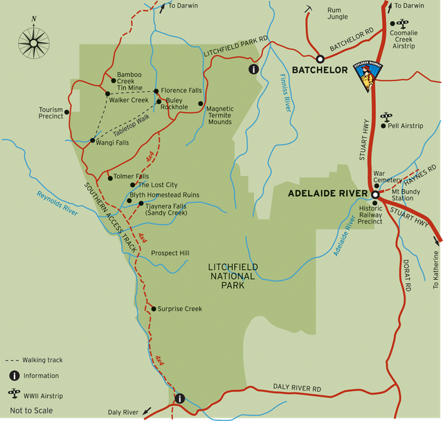 Map of Litchfield National Park