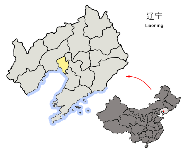 Location of Panjin within Liaoning (China)