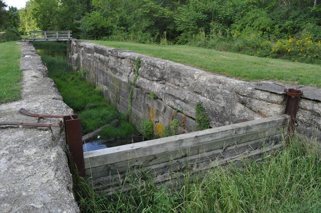 Lock No. 39 and Spillway, a portion of the historic Ohio and Erie Canal.