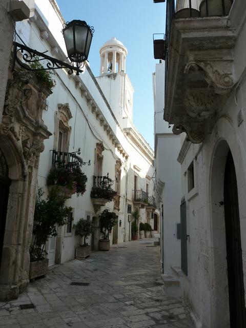 Street of the center and clock tower