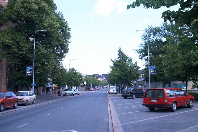 View of Laurinkatu street in Lohja.