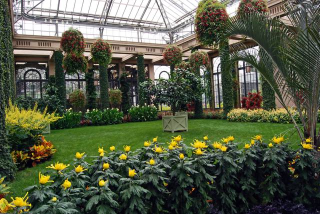 The beautiful conservancy, fountains, and landscapes of Longwood Gardens can be found a little less than an hour's drive from Philly.