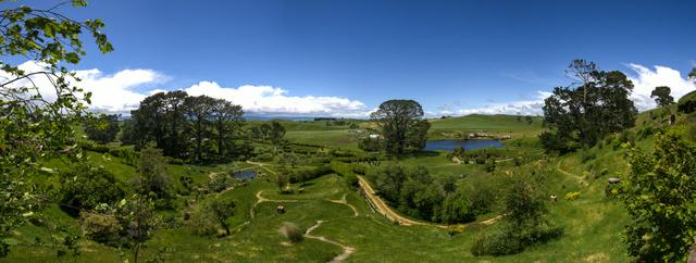 Looking over Hobbiton, Matamata