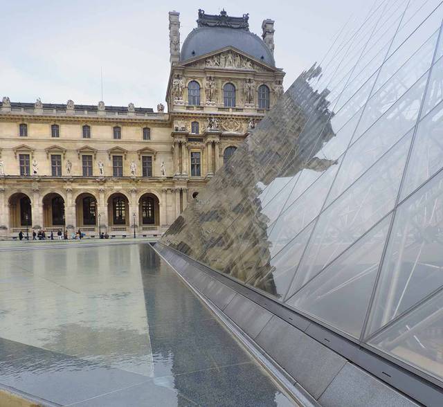 Louvre Museum, and the Pyramid by architect I.M. Pei