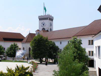 Ljubljana castle courtyard