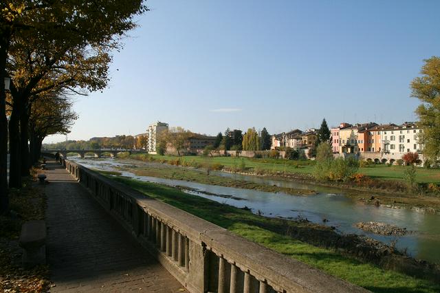 The Lungoparma. Parma is divided in two by the Parma Stream.