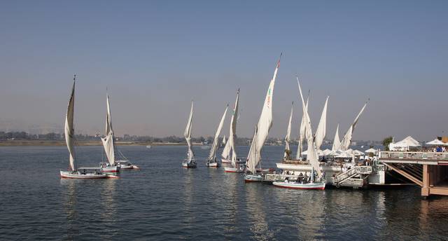 Felucca boats, Luxor.