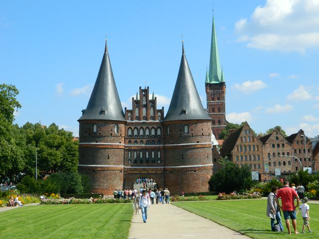 The Holstentor in Lübeck, the city's most prominent symbol