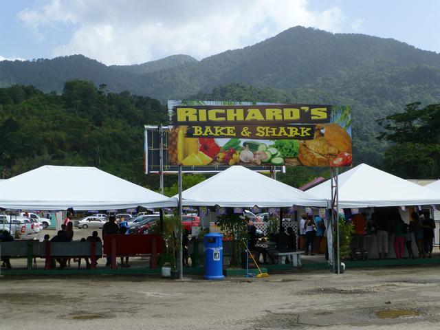 Bake & shark stall in Maracas
