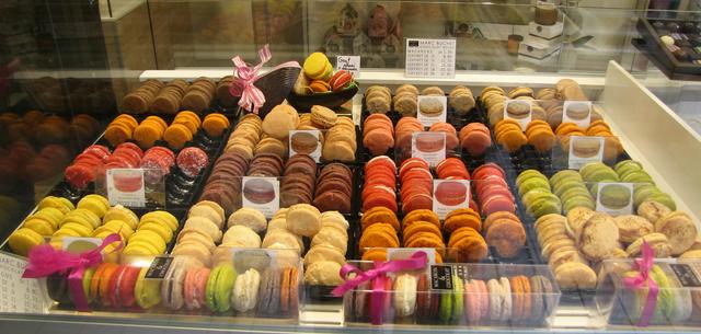 Macarons (and chocolate) are a tempting purchase from the shops of Liège