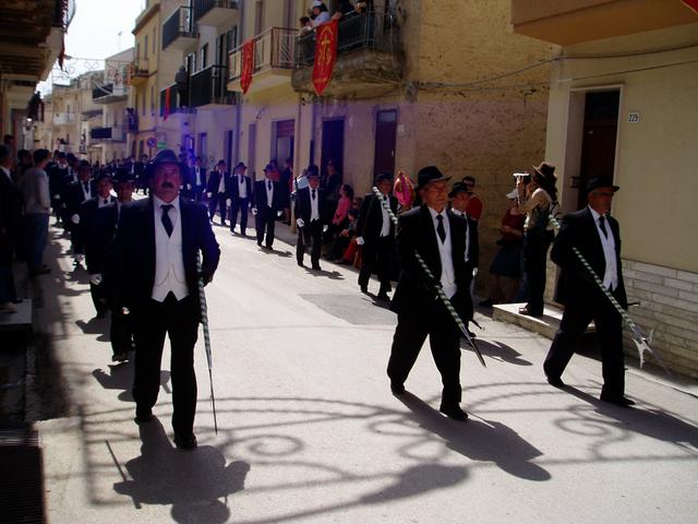 The class of Mastranza marching