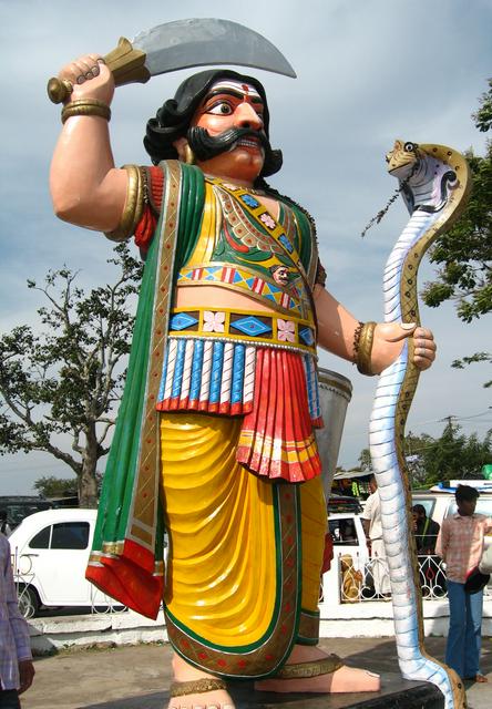 Mahishasura statue at Chamundi Hills, Mysore