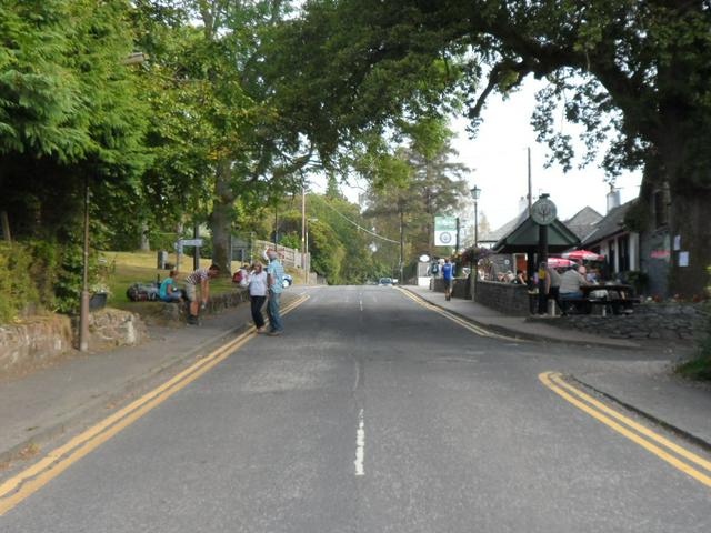 The main street in Balmaha