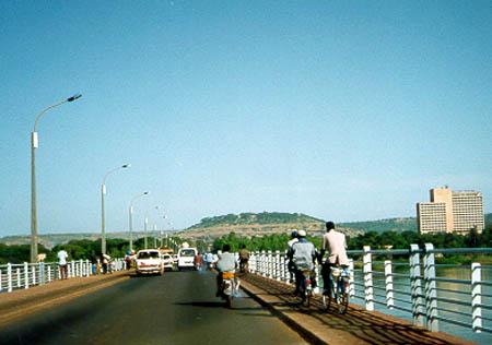 Bamako bridge crossing the Niger River