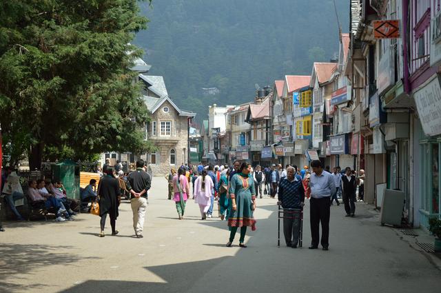 The Mall road, Shimla.