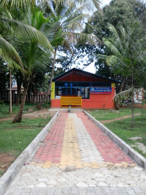 Veeranjaneya Temple inside the railway gardens