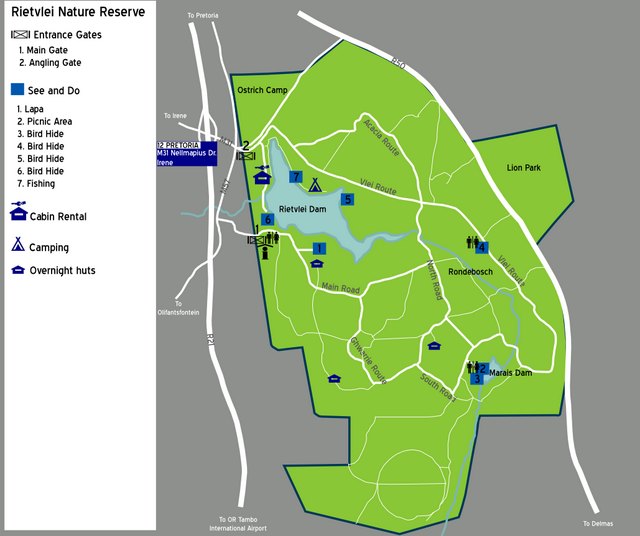 Map of the reserve.