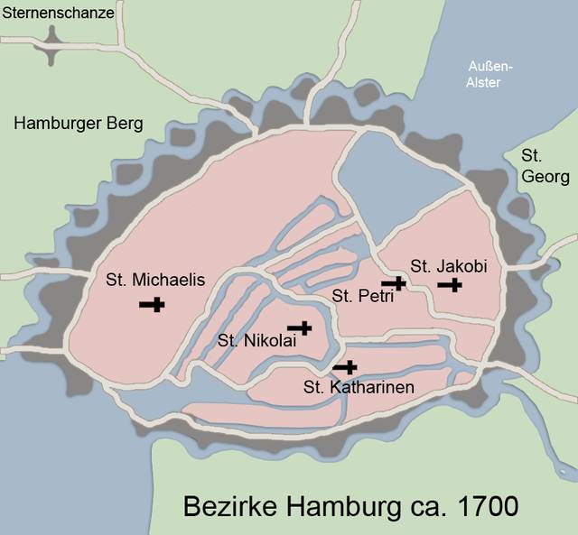 Hamburg in 1700