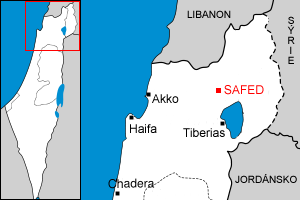 Location of Safed