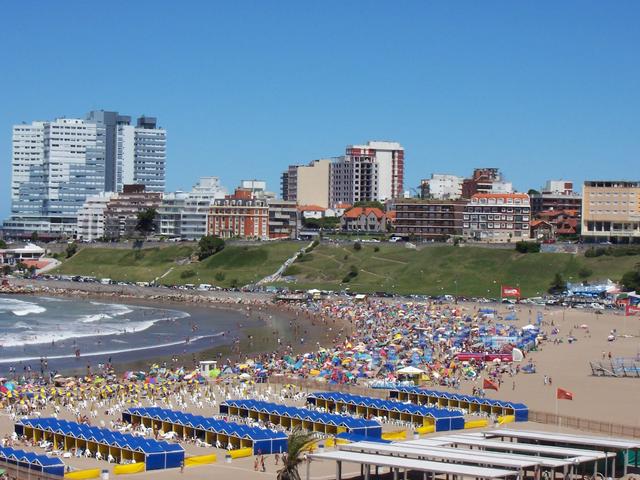 Beach in Mar del Plata