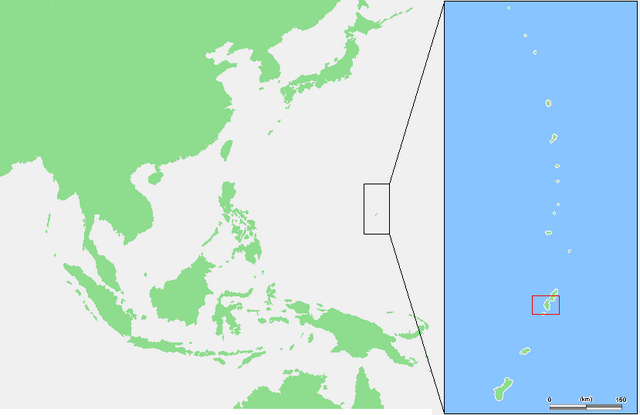 Map: Tinian-Mariana islands