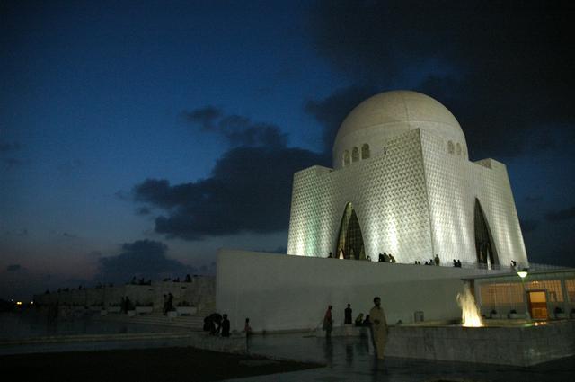 Mighty Quaid-e-Azam Mausoleum at night