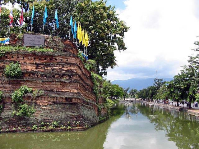 Ancient city wall and moat
