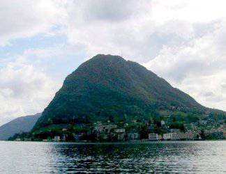 Monte San Salvatore seen from Lugano