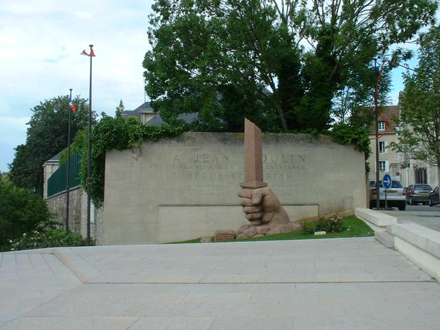 The memorial to Jean Moulin