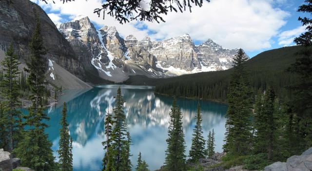 Moraine Lake near Lake Louise